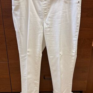 Chico's White Ankle & Cropped Jeans